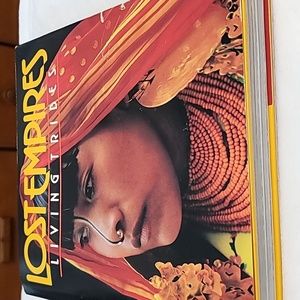 Lost Empires Living Tribes Hardcover Book with foldout poster.